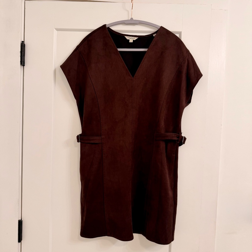 Max Studio London Brown Suede Dress